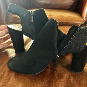 Women's Black Heeled Booties